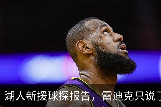 湖人新援球探报告，雷迪克只说了7个字